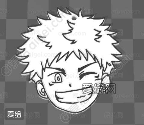 虎杖悠仁钥匙扣 - 咒术回战(Itadori keychain - Jujutsu Kaisen)_stl - 3d打印模型 - 爱给网