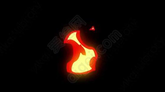 卡通火焰燃烧元素Elements_-_Fire_112_Torch_Calm_loop_noCT_noRSZ - MG动画元素_AE模板素材 ...