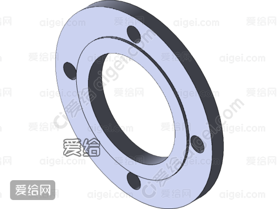 法兰盘1(Flanges 1)_sw - 3d模型 - 爱给网