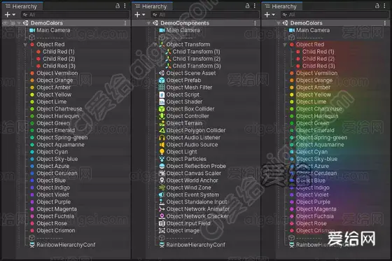 Rainbow Hierarchy 2 v2.6.0 彩虹自定义层次结构窗口工具_unity3d - Unity3D模型_U3D_免费下载 - 爱给网