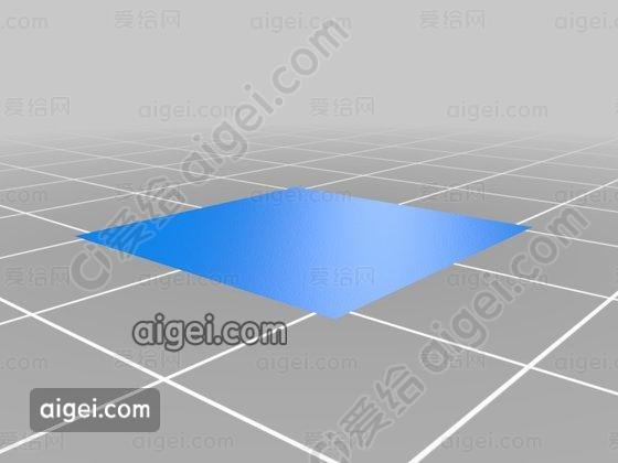 令人惊讶的无法打印的广场(The Amazingly Unprintable Square)_stl - 3d打印模型 - 爱给网