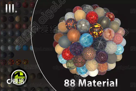 Ultimate Material Pack Vol3 v1.0 超级材质资源包 这是一个包含 89 种高质量材质的 Unity 材质包。主要 ...