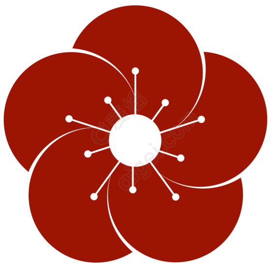 梅花 (26)_png|svg - 图标 - 爱给网