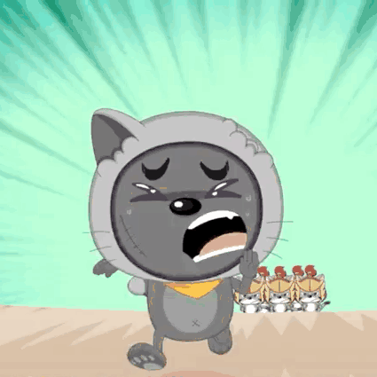 灰太狼 快跑_图片_gif - GIF动图 免费下载 - 爱给网